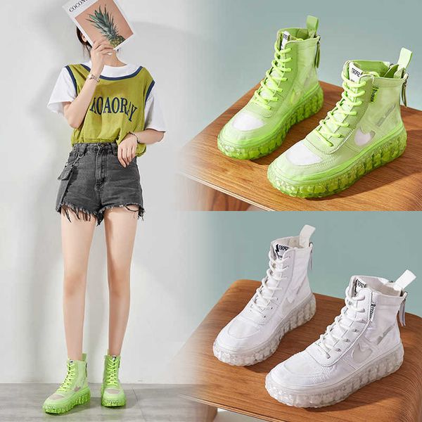 mesh martin boots women's summer 2021 jelly sole breathable versatile high shoes thick double zipper
mesh martin boots women's summer 2021 jelly sole breathable versatile high shoes thick double zipper