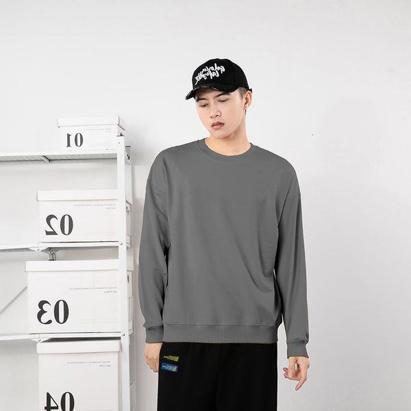 sweater 2021 solid autumn color casual handsome round collar white tie men's long sve t-shirt fashion brand, Black
sweater 2021 solid autumn color casual handsome round collar white tie men's long sve t-shirt fashion brand, Black