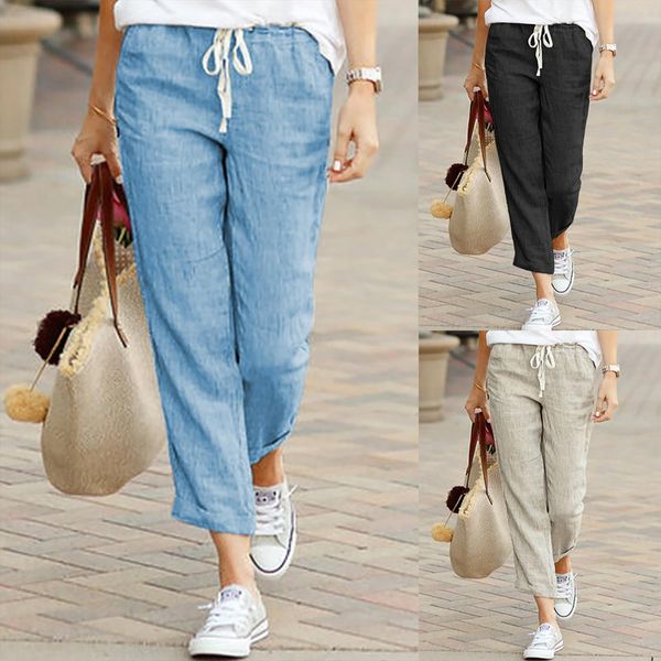 hemp mid rise cropped women capris europe and america summer leisure solid color straight trousers fashion loose, Black;white
hemp mid rise cropped women capris europe and america summer leisure solid color straight trousers fashion loose, Black;white