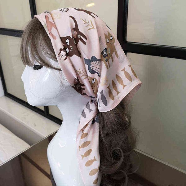 2020 ladies retro spring summer office hair neck foulard new women fashion square scarf cat print silk scarves and wrap y1108, Blue;gray
2020 ladies retro spring summer office hair neck foulard new women fashion square scarf cat print silk scarves and wrap y1108, Blue;gray