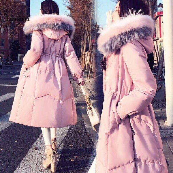 women's down & parkas autumn winter women ladies fashion fur hoodie long jacket cotton thick female warm clothing coat streetwear, Black
women's down & parkas autumn winter women ladies fashion fur hoodie long jacket cotton thick female warm clothing coat streetwear, Black