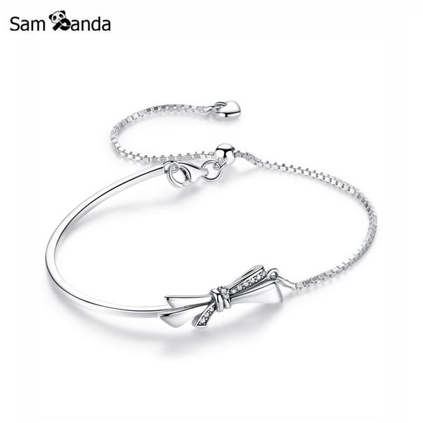 charm bracelets original 100% 925 sterling silver bracelet brilliant bow clear cz bead & bangles for women diy jewelry, Golden;silver
charm bracelets original 100% 925 sterling silver bracelet brilliant bow clear cz bead & bangles for women diy jewelry, Golden;silver