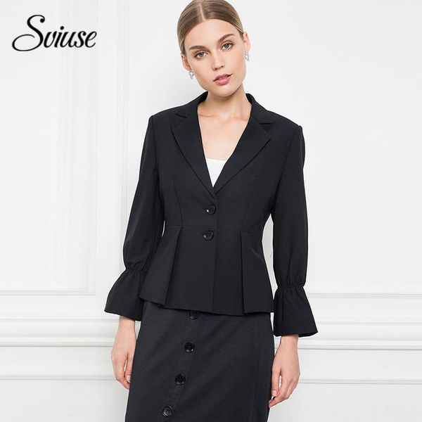 women's suits & blazers women black blazer jacket autumn winter flare-sleeve single breasted slim suit office ladies elegant work wear, White;black
women's suits & blazers women black blazer jacket autumn winter flare-sleeve single breasted slim suit office ladies elegant work wear, White;black