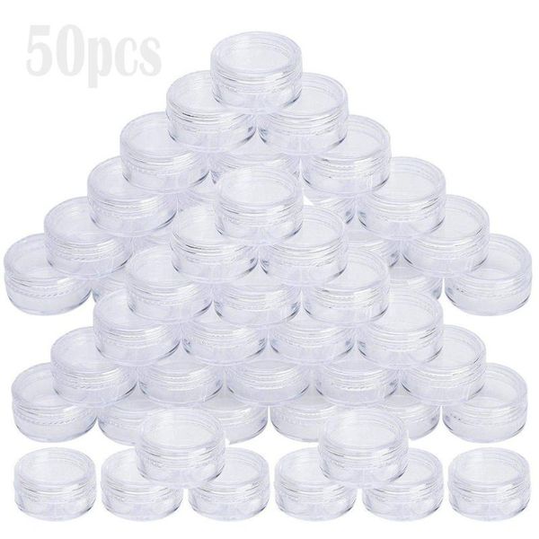 storage bottles & jars 50pcs/set transparent plastic separate bottle 5g cosmetic container small box of cosmetics round jar with lid
storage bottles & jars 50pcs/set transparent plastic separate bottle 5g cosmetic container small box of cosmetics round jar with lid