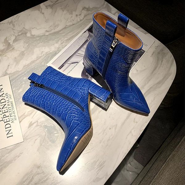blue snakeskin pointed toe white brown real leather high heel boots women fashion ankle veas, Black
blue snakeskin pointed toe white brown real leather high heel boots women fashion ankle veas, Black