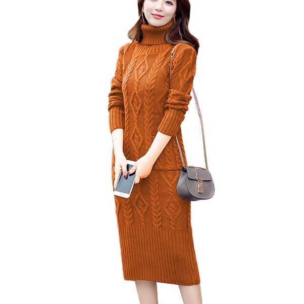casual dresses women medium long dress 2021 winter turtleneck sweater knitted slim sleeve twist fashion 525, Black;gray
casual dresses women medium long dress 2021 winter turtleneck sweater knitted slim sleeve twist fashion 525, Black;gray