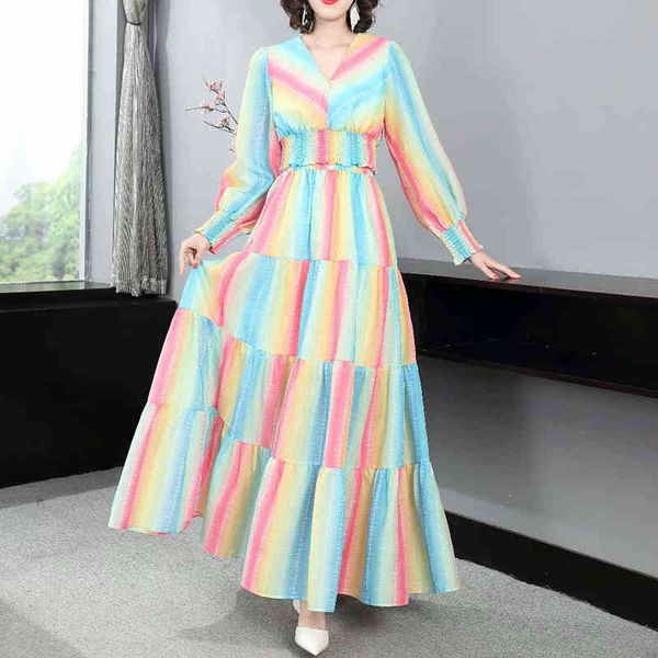 female runway defines neckline elastic waistline skirt long fashion vintage printing elegant spring suit parts, Black
female runway defines neckline elastic waistline skirt long fashion vintage printing elegant spring suit parts, Black