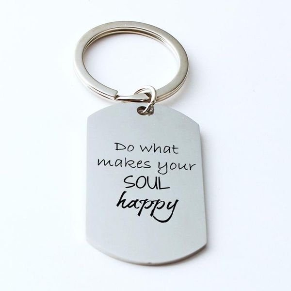 keychains personalized inspirational dag tag keychain do what makes your soul happy charm stainless steel car boyfriend key ring, Silver
keychains personalized inspirational dag tag keychain do what makes your soul happy charm stainless steel car boyfriend key ring, Silver