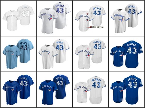 toronto blue jays men 43 sam gaviglio women youthjersey, Black;red