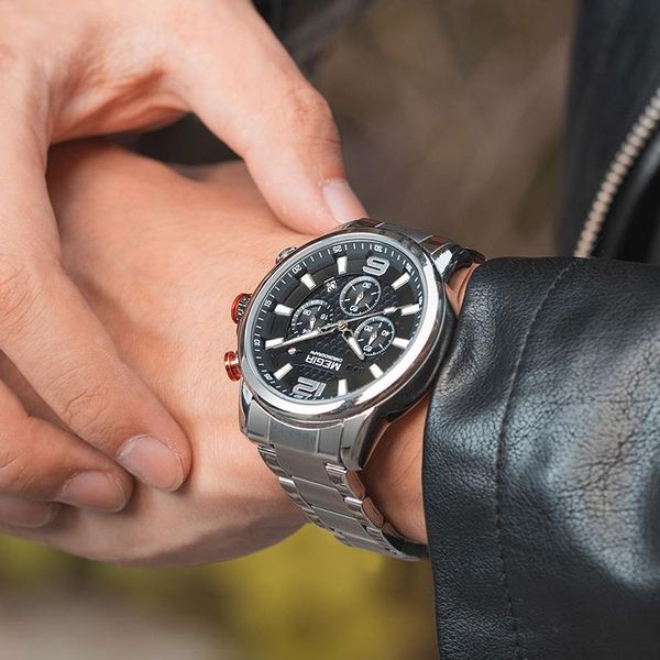wristwatches megir business watch full steel men's sport quartz wrist men luminous waterproof chronograph military clock, Slivery;brown
wristwatches megir business watch full steel men's sport quartz wrist men luminous waterproof chronograph military clock, Slivery;brown