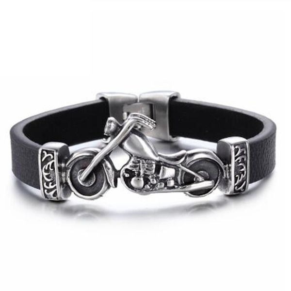 charm bracelets fashionable personality men's motorcycle and skull bracelet rock punk durable leather cool gift, Golden;silver
charm bracelets fashionable personality men's motorcycle and skull bracelet rock punk durable leather cool gift, Golden;silver