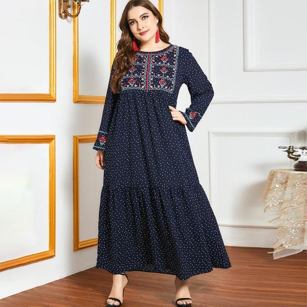 plus size dresses fridayin summer women's dress 2021 round neck long sleeve dot print loose blue, Black
plus size dresses fridayin summer women's dress 2021 round neck long sleeve dot print loose blue, Black