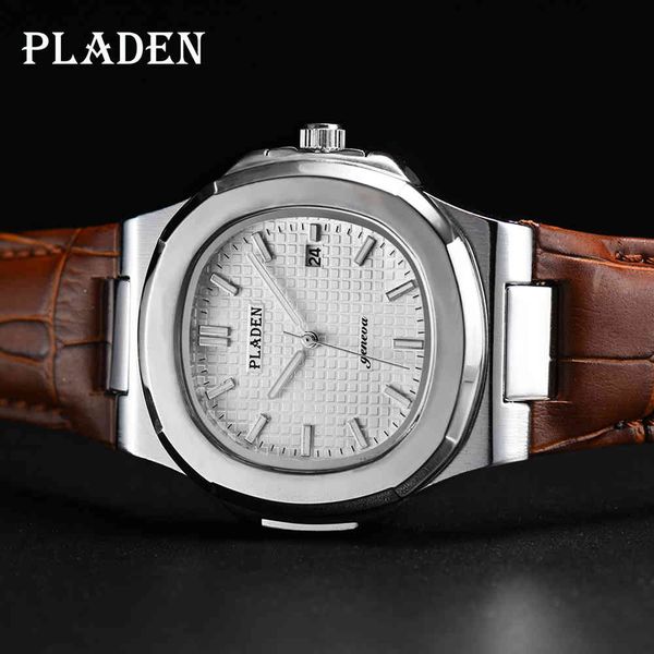 watches pladen men quartz brand luxury brown leather sport stainless steel case waterproof relogio masculino, Slivery;brown
watches pladen men quartz brand luxury brown leather sport stainless steel case waterproof relogio masculino, Slivery;brown