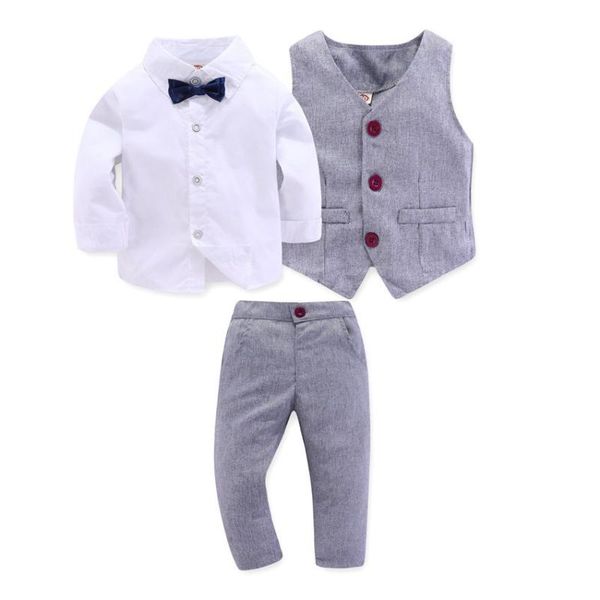 clothing sets gray gentleman clothes + long sleeve, combined with pink white shirt pants of four pieces, children's 19288
clothing sets gray gentleman clothes + long sleeve, combined with pink white shirt pants of four pieces, children's 19288