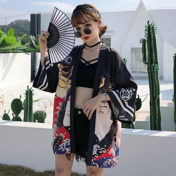 women's blouses & shirts japanese blouse women beach 2021 summer fashion harajuku print three-quarter sleeve airy fishing shirt oversi, White
women's blouses & shirts japanese blouse women beach 2021 summer fashion harajuku print three-quarter sleeve airy fishing shirt oversi, White