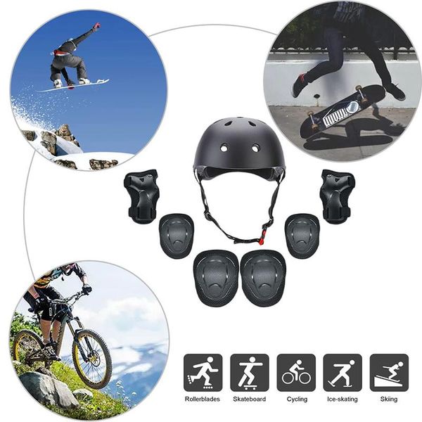 kids cycling protective gear child bike helmet knee pads elbow cuff wrist kid's set &, Black;gray
kids cycling protective gear child bike helmet knee pads elbow cuff wrist kid's set &, Black;gray