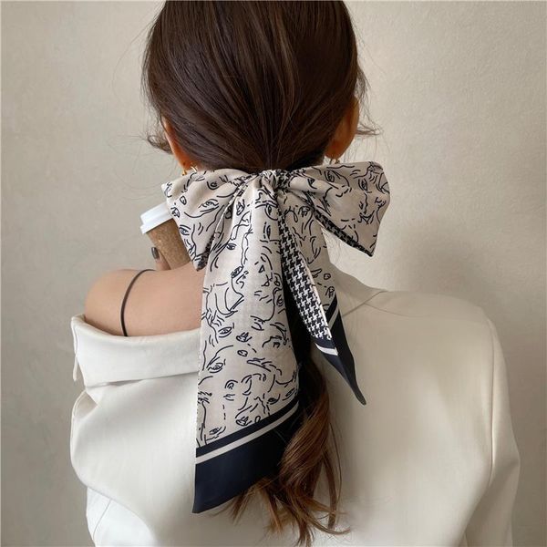 scarves &dolphin korean ins silk scarf double-sided tied hair 130x8cm ribbon human face paisley dot printed headbands neckerchief, Blue;gray
scarves &dolphin korean ins silk scarf double-sided tied hair 130x8cm ribbon human face paisley dot printed headbands neckerchief, Blue;gray