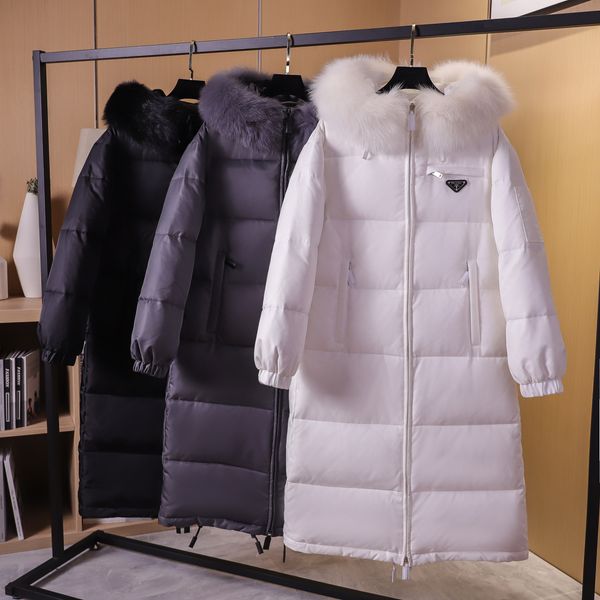 straight big fur collar long below the knee slimming high-end temperament elegant fashion new european station foreign trade down jacket, Black
straight big fur collar long below the knee slimming high-end temperament elegant fashion new european station foreign trade down jacket, Black
