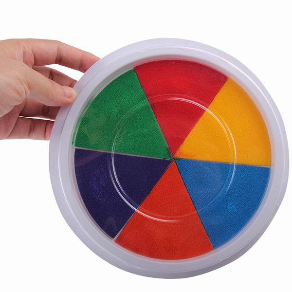 ink pad stamp 6 colors diy ink pad stamp finger painting craft cardmaking large round for kids learning education drawing toys
ink pad stamp 6 colors diy ink pad stamp finger painting craft cardmaking large round for kids learning education drawing toys