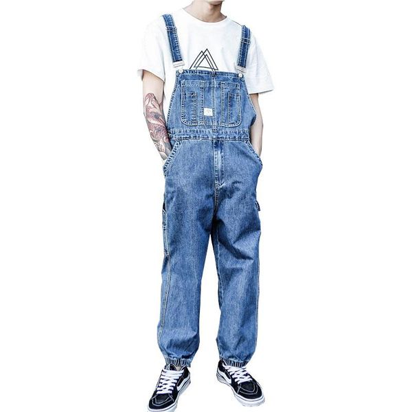 men's jeans 2021 hip-hop denim overalls japanese-style retro loose plus size jumpsuit, Blue
men's jeans 2021 hip-hop denim overalls japanese-style retro loose plus size jumpsuit, Blue
