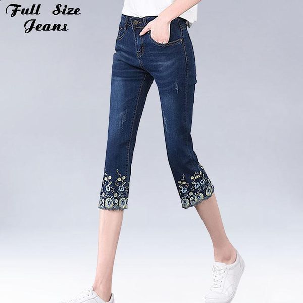 plus size women embroidery capris jeans 4xl 5xl 6xl 7xl summer high waist large skinny shell hem white pencil denim pants women's, Blue
plus size women embroidery capris jeans 4xl 5xl 6xl 7xl summer high waist large skinny shell hem white pencil denim pants women's, Blue