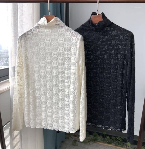 women's blouses & shirts white black crochet blouse lace turtleneck simple 2021 shirt
women's blouses & shirts white black crochet blouse lace turtleneck simple 2021 shirt