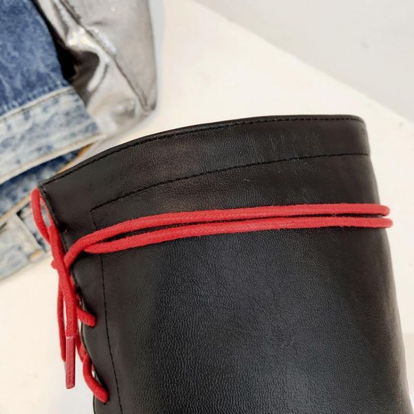 boots enmayer winter women round toe high heel lace-up knee-high square short plush shoes 34-431 m7wv, Black
boots enmayer winter women round toe high heel lace-up knee-high square short plush shoes 34-431 m7wv, Black