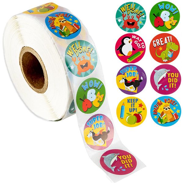 500pcs/roll reward stickers encouragement stickers for kids motivational stickers with cute animals for students teachers gyh
500pcs/roll reward stickers encouragement stickers for kids motivational stickers with cute animals for students teachers gyh