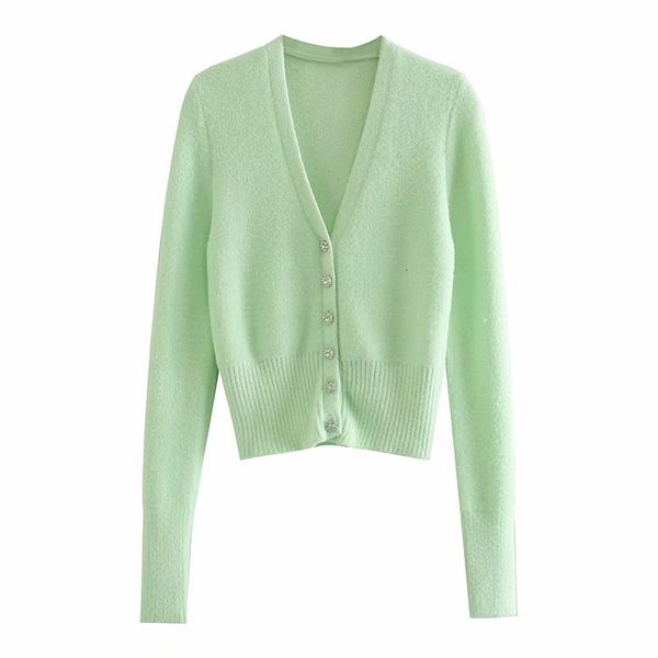 women's knits & tees slim girl solid mint soft knitted coats elegant ladies v-neck short sweater sweet female chic diamond button, White
women's knits & tees slim girl solid mint soft knitted coats elegant ladies v-neck short sweater sweet female chic diamond button, White