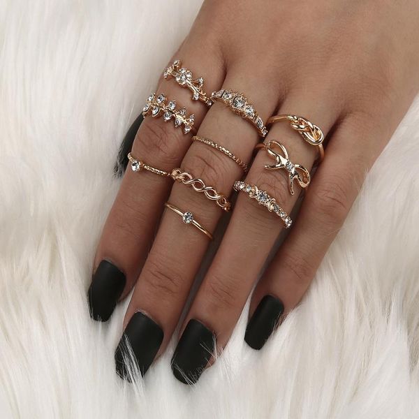 wedding rings 10 pcs/set ring trendy 2021 temperament hollow out bowknot full drill knuckle for women golden grunge jewelry wholesale, Slivery;golden
wedding rings 10 pcs/set ring trendy 2021 temperament hollow out bowknot full drill knuckle for women golden grunge jewelry wholesale, Slivery;golden