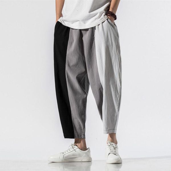 men's pants mrgb cotton linen men harem loose wide leg casual chinese style male ankle-length vintage man trousers, Black
men's pants mrgb cotton linen men harem loose wide leg casual chinese style male ankle-length vintage man trousers, Black