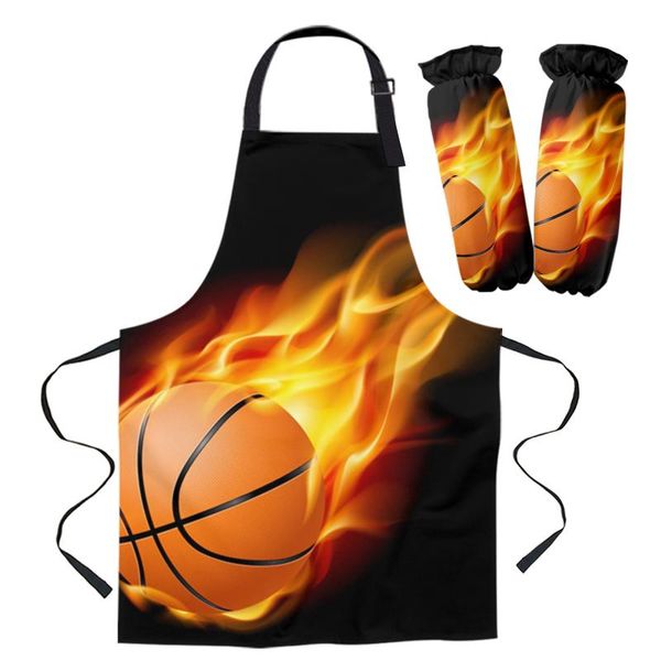 aprons basketball flame apron kitchen household cleaning barber baking accessories for woman
aprons basketball flame apron kitchen household cleaning barber baking accessories for woman