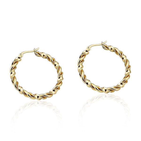 hoop & huggie fashion stainless steel jewelry smooth twisted wire twist earrings for women's party wedding gifts wholesale e-513, Golden;silver
hoop & huggie fashion stainless steel jewelry smooth twisted wire twist earrings for women's party wedding gifts wholesale e-513, Golden;silver
