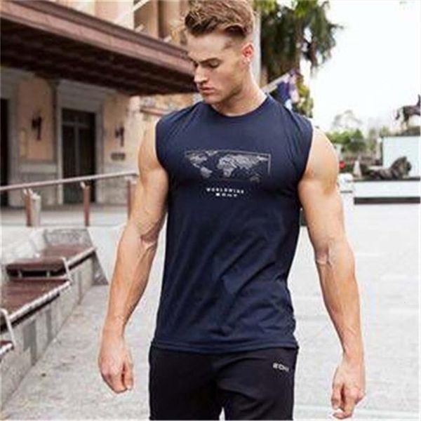 men casual printed sports vest round neck sleeveless solid color for running body building, White;black
men casual printed sports vest round neck sleeveless solid color for running body building, White;black