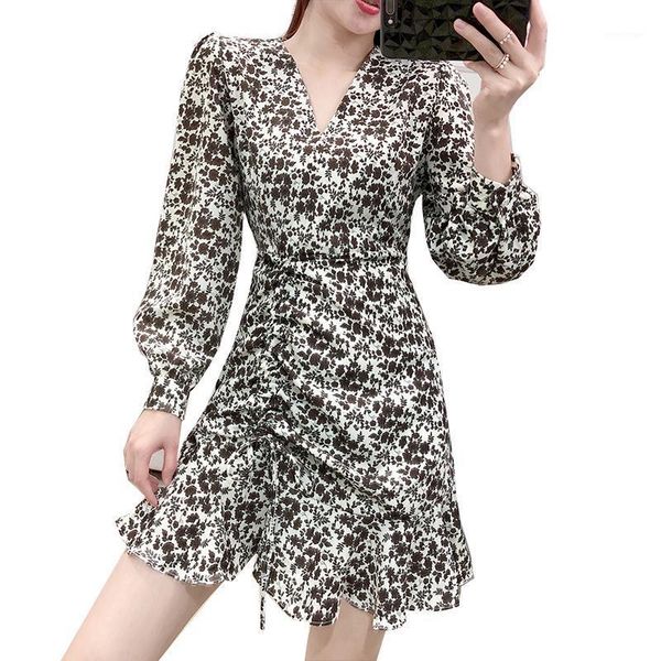 casual dresses fashion women's dress 2021 summer long sleeve v-neck floral female lotus leaf pleating slim elegant vestidos, Black;gray
casual dresses fashion women's dress 2021 summer long sleeve v-neck floral female lotus leaf pleating slim elegant vestidos, Black;gray