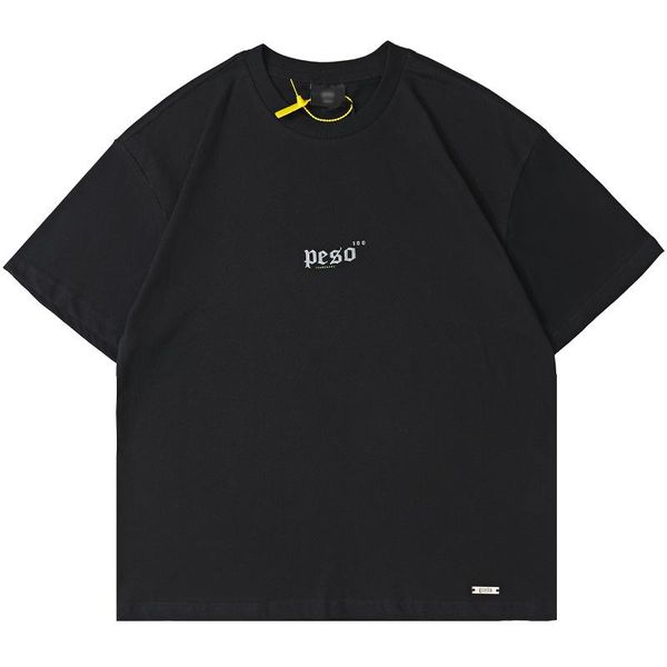 men's t-shirts high street brand peso simple style small logo oversized t-shirt streetwear y2k women's clothing top, White;black
men's t-shirts high street brand peso simple style small logo oversized t-shirt streetwear y2k women's clothing top, White;black