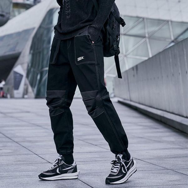 men's pants men joggers sport pockets slim cargo trousers brand fashion casual streetwear solid bottoms sweatpants, Black
men's pants men joggers sport pockets slim cargo trousers brand fashion casual streetwear solid bottoms sweatpants, Black