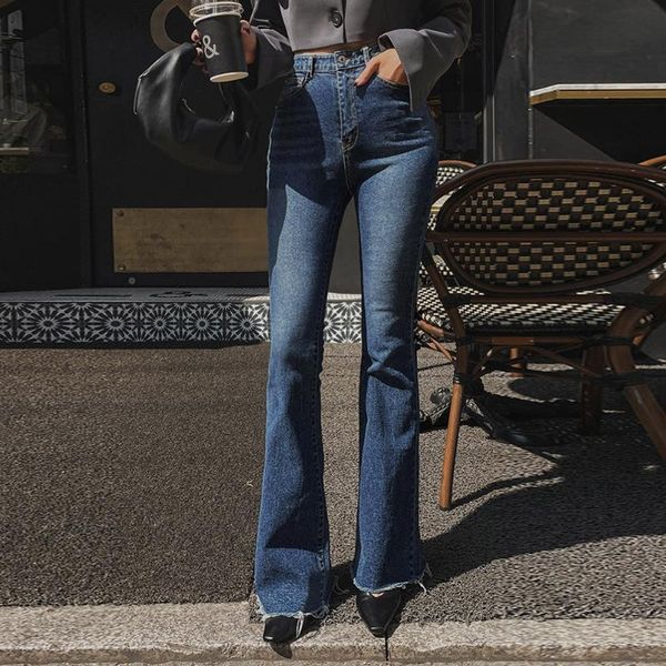 women's jeans korean fashion stretch bell bottom women spring skinny flared denim pants female high waist trousers, Blue
women's jeans korean fashion stretch bell bottom women spring skinny flared denim pants female high waist trousers, Blue