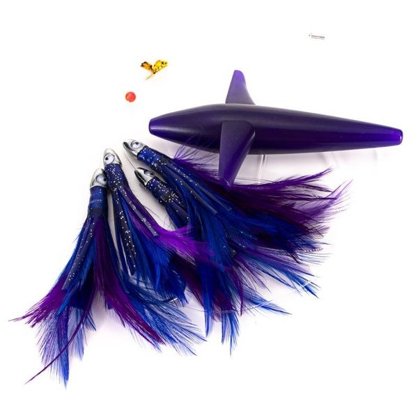 tuna lure feather chain with bird - purple plus bag sea fishing anti-winding string hook stainless steel hooks
tuna lure feather chain with bird - purple plus bag sea fishing anti-winding string hook stainless steel hooks