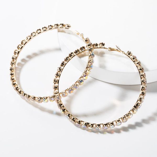 hoop & huggie exaggerated creative big circle rhinestone earrings women fashion super flash earring, Golden;silver
hoop & huggie exaggerated creative big circle rhinestone earrings women fashion super flash earring, Golden;silver