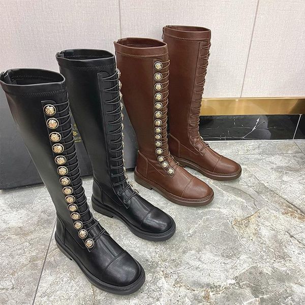 boots women knight button autumn winter 2021 ins low heel round head locomotive high, Black
boots women knight button autumn winter 2021 ins low heel round head locomotive high, Black