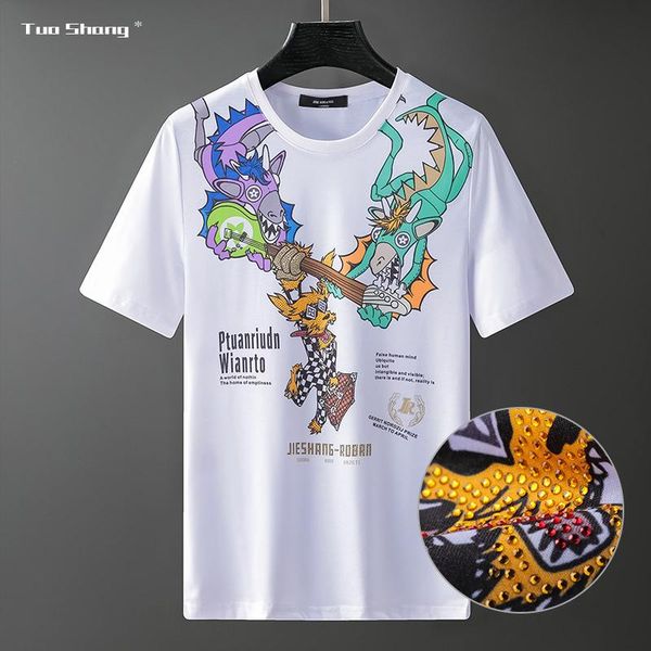 men's t-shirts 2021 quality cartoon men t shirt mens fashion streetwear short sleeve o neck slim printed t-shirt camisetas calavera hom, White;black
men's t-shirts 2021 quality cartoon men t shirt mens fashion streetwear short sleeve o neck slim printed t-shirt camisetas calavera hom, White;black