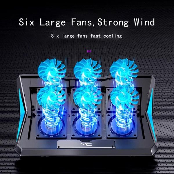 lapcooling pads q3 cooler 6 fans pad 2 usb port height adjustable for 12-18 inch gaming stand
lapcooling pads q3 cooler 6 fans pad 2 usb port height adjustable for 12-18 inch gaming stand