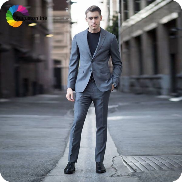 men's suits & blazers classic grey men for business formal groom tuxedo slim fit terno masculino 2piece jacket pants male blazer t, White;black
men's suits & blazers classic grey men for business formal groom tuxedo slim fit terno masculino 2piece jacket pants male blazer t, White;black