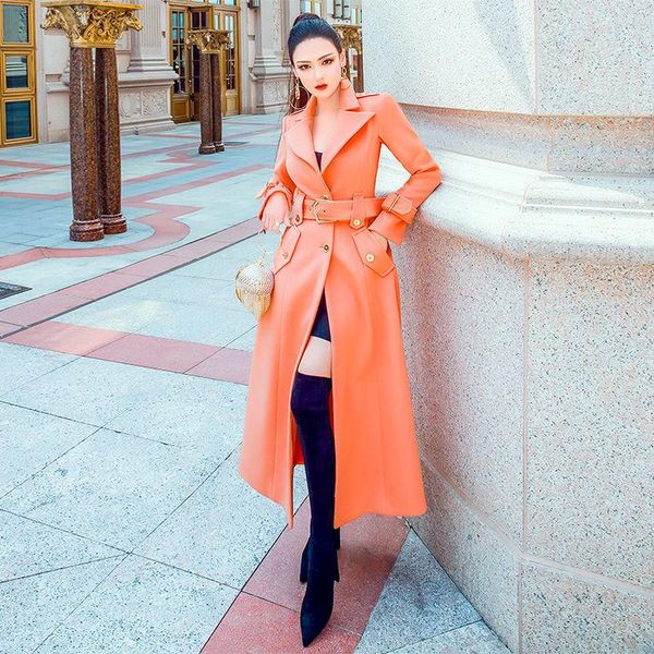 women's wool & blends women high-end long woolen trench coat 2021 female spring autumn windbreaker overcoat fashion slim jacket a, Black
women's wool & blends women high-end long woolen trench coat 2021 female spring autumn windbreaker overcoat fashion slim jacket a, Black