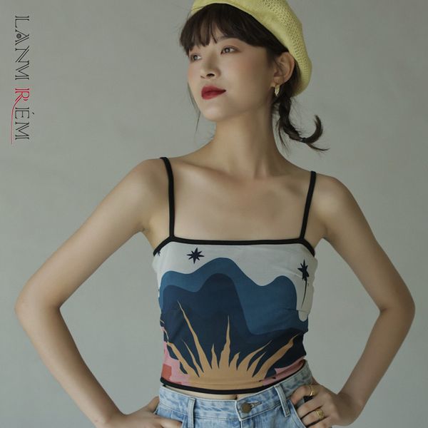 women's printing sleeveless short sling strapless female personality fashion trend summer arrivals 2e1851 210507, White
women's printing sleeveless short sling strapless female personality fashion trend summer arrivals 2e1851 210507, White