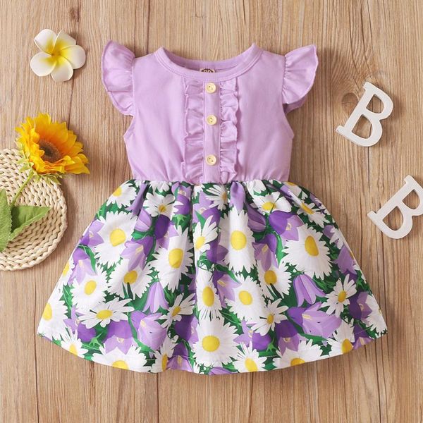 girl's dresses children girls skirt summer sleeveless purple ruffles sleeve daisy floral printed button a-line fashion princess dress, Red;yellow
girl's dresses children girls skirt summer sleeveless purple ruffles sleeve daisy floral printed button a-line fashion princess dress, Red;yellow
