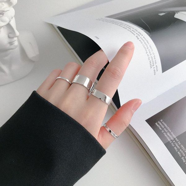 louleur real sterling 925 silver rings minimalist gloss open for women fashion fine jewelry anniversary gifts cluster, Golden;silver
louleur real sterling 925 silver rings minimalist gloss open for women fashion fine jewelry anniversary gifts cluster, Golden;silver