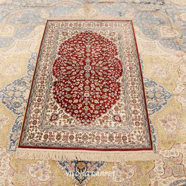 2.5'x4' red traditional persian nain silk handmade luxury floor rug (yxr183b) carpets
2.5'x4' red traditional persian nain silk handmade luxury floor rug (yxr183b) carpets