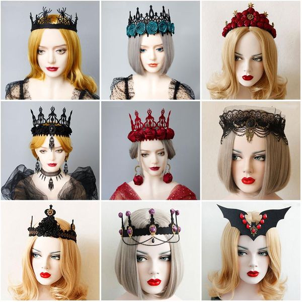 hair clips & barrettes retro gothic style rose tassel crown bat head halloween dance show women and children birthday gifts jewelry accessor, Golden;silver
hair clips & barrettes retro gothic style rose tassel crown bat head halloween dance show women and children birthday gifts jewelry accessor, Golden;silver